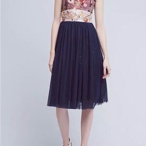 Anthropologie Moulinette Soeurs Cocktail Tulle Midi Dress Size 4 pre-owned